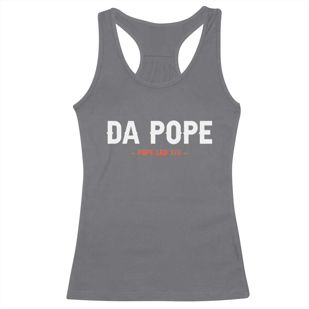 Da Pope Leo XIV Racerback Tank Top 267th Pope Catholic Chicago Pride