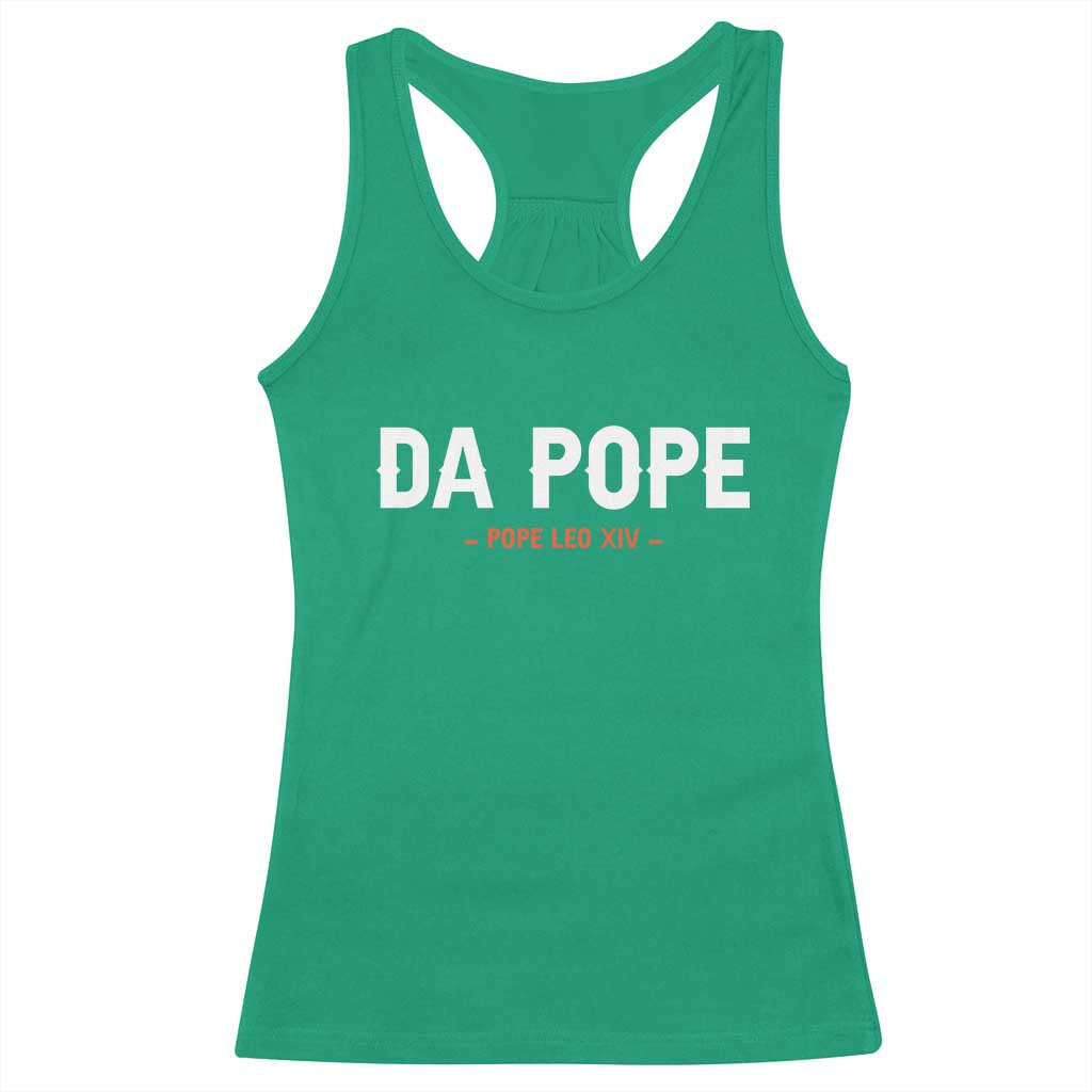 Da Pope Leo XIV Racerback Tank Top 267th Pope Catholic Chicago Pride