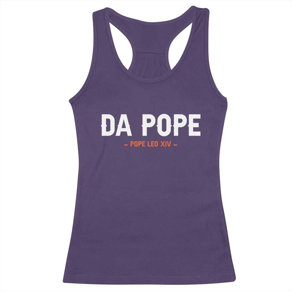 Da Pope Leo XIV Racerback Tank Top 267th Pope Catholic Chicago Pride