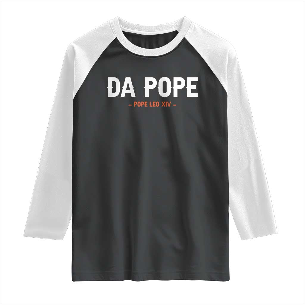 Da Pope Leo XIV Raglan Shirt 267th Pope Catholic Chicago Pride