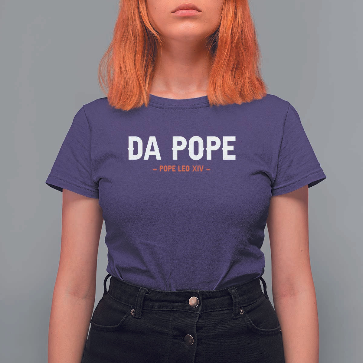 Da Pope Leo XIV T Shirt For Women 267th Pope Catholic Chicago Pride
