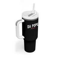 Da Pope Leo XIV Tumbler With Handle 267th Pope Catholic Chicago Pride
