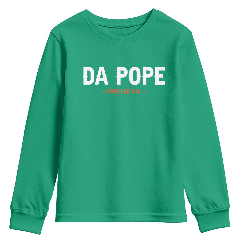 Da Pope Leo XIV Youth Sweatshirt 267th Pope Catholic Chicago Pride
