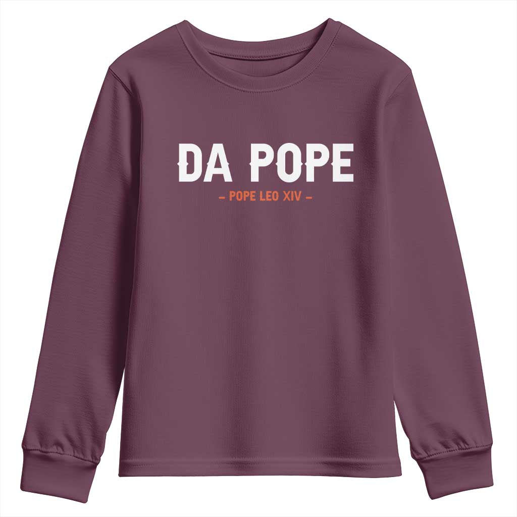 Da Pope Leo XIV Youth Sweatshirt 267th Pope Catholic Chicago Pride