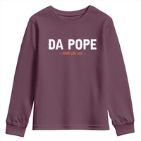 Da Pope Leo XIV Youth Sweatshirt 267th Pope Catholic Chicago Pride