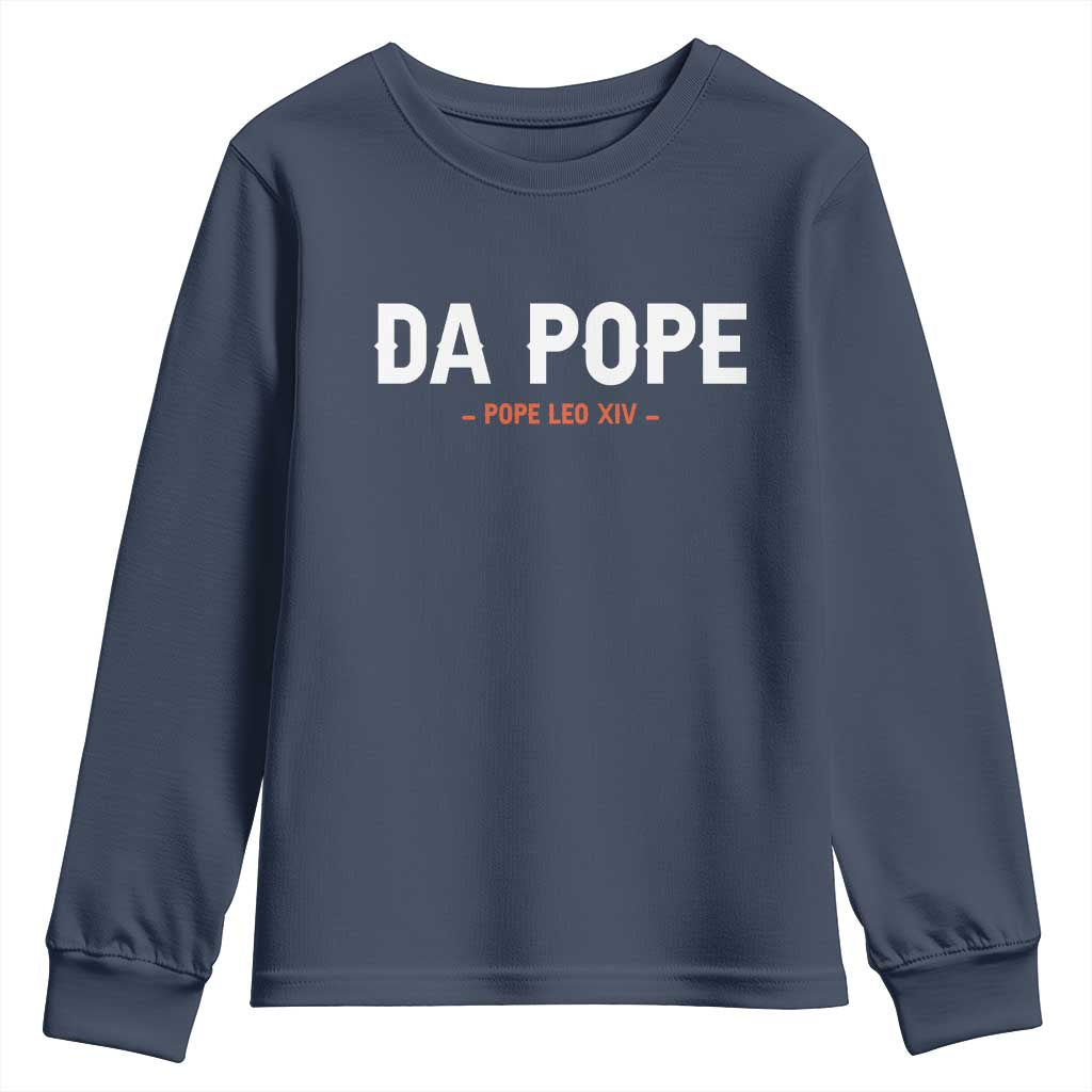Da Pope Leo XIV Youth Sweatshirt 267th Pope Catholic Chicago Pride