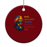 Frederick Douglass Inspirational Ceramic Ornament Learn to Read Be Forever Free Black Leader - Wonder Print Shop