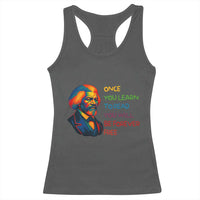 Frederick Douglass Inspirational Racerback Tank Top Learn to Read Be Forever Free Black Leader - Wonder Print Shop