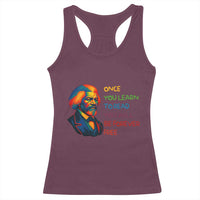 Frederick Douglass Inspirational Racerback Tank Top Learn to Read Be Forever Free Black Leader - Wonder Print Shop