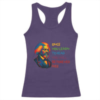 Frederick Douglass Inspirational Racerback Tank Top Learn to Read Be Forever Free Black Leader - Wonder Print Shop