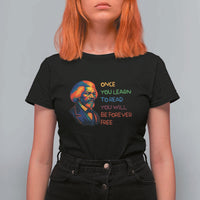 Frederick Douglass Inspirational T Shirt For Women Learn to Read Be Forever Free Black Leader - Wonder Print Shop