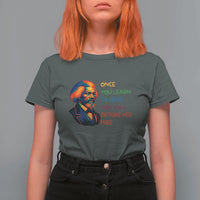 Frederick Douglass Inspirational T Shirt For Women Learn to Read Be Forever Free Black Leader - Wonder Print Shop