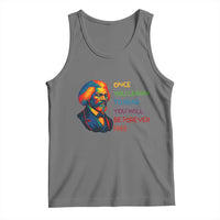 Frederick Douglass Inspirational Tank Top Learn to Read Be Forever Free Black Leader - Wonder Print Shop