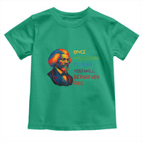 Frederick Douglass Inspirational Toddler T Shirt Learn to Read Be Forever Free Black Leader - Wonder Print Shop