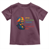 Frederick Douglass Inspirational Toddler T Shirt Learn to Read Be Forever Free Black Leader - Wonder Print Shop