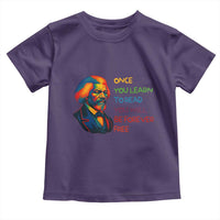 Frederick Douglass Inspirational Toddler T Shirt Learn to Read Be Forever Free Black Leader - Wonder Print Shop