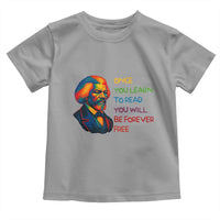 Frederick Douglass Inspirational Toddler T Shirt Learn to Read Be Forever Free Black Leader - Wonder Print Shop