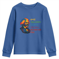 Frederick Douglass Inspirational Youth Sweatshirt Learn to Read Be Forever Free Black Leader - Wonder Print Shop