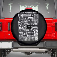 Black Panther Party Collage Spare Tire Cover Revolutionary Tribute to Huey P. Newton Movement Legacy - Wonder Print Shop