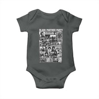 Black Panther Party Collage Baby Onesie Revolutionary Tribute to Huey P. Newton Movement Legacy - Wonder Print Shop