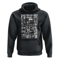 Black Panther Party Collage Hoodie Revolutionary Tribute to Huey P. Newton Movement Legacy - Wonder Print Shop