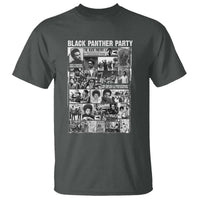 Black Panther Party Collage T Shirt Revolutionary Tribute to Huey P. Newton Movement Legacy - Wonder Print Shop