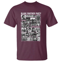 Black Panther Party Collage T Shirt Revolutionary Tribute to Huey P. Newton Movement Legacy - Wonder Print Shop