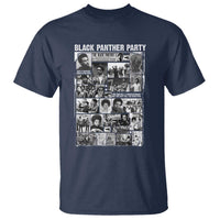 Black Panther Party Collage T Shirt Revolutionary Tribute to Huey P. Newton Movement Legacy - Wonder Print Shop