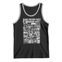 Black Panther Party Collage Tank Top Revolutionary Tribute to Huey P. Newton Movement Legacy - Wonder Print Shop