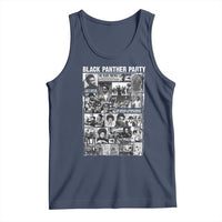 Black Panther Party Collage Tank Top Revolutionary Tribute to Huey P. Newton Movement Legacy - Wonder Print Shop