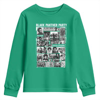 Black Panther Party Collage Youth Sweatshirt Revolutionary Tribute to Huey P. Newton Movement Legacy - Wonder Print Shop