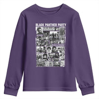 Black Panther Party Collage Youth Sweatshirt Revolutionary Tribute to Huey P. Newton Movement Legacy - Wonder Print Shop