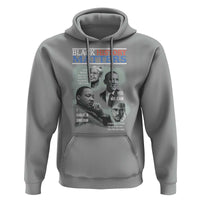 Black History Matters Hoodie MLK Malcolm X Obama Rosa Parks Inspirational Tribute - Wonder Print Shop