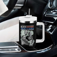Black History Matters Tumbler With Handle MLK Malcolm X Obama Rosa Parks Inspirational Tribute - Wonder Print Shop