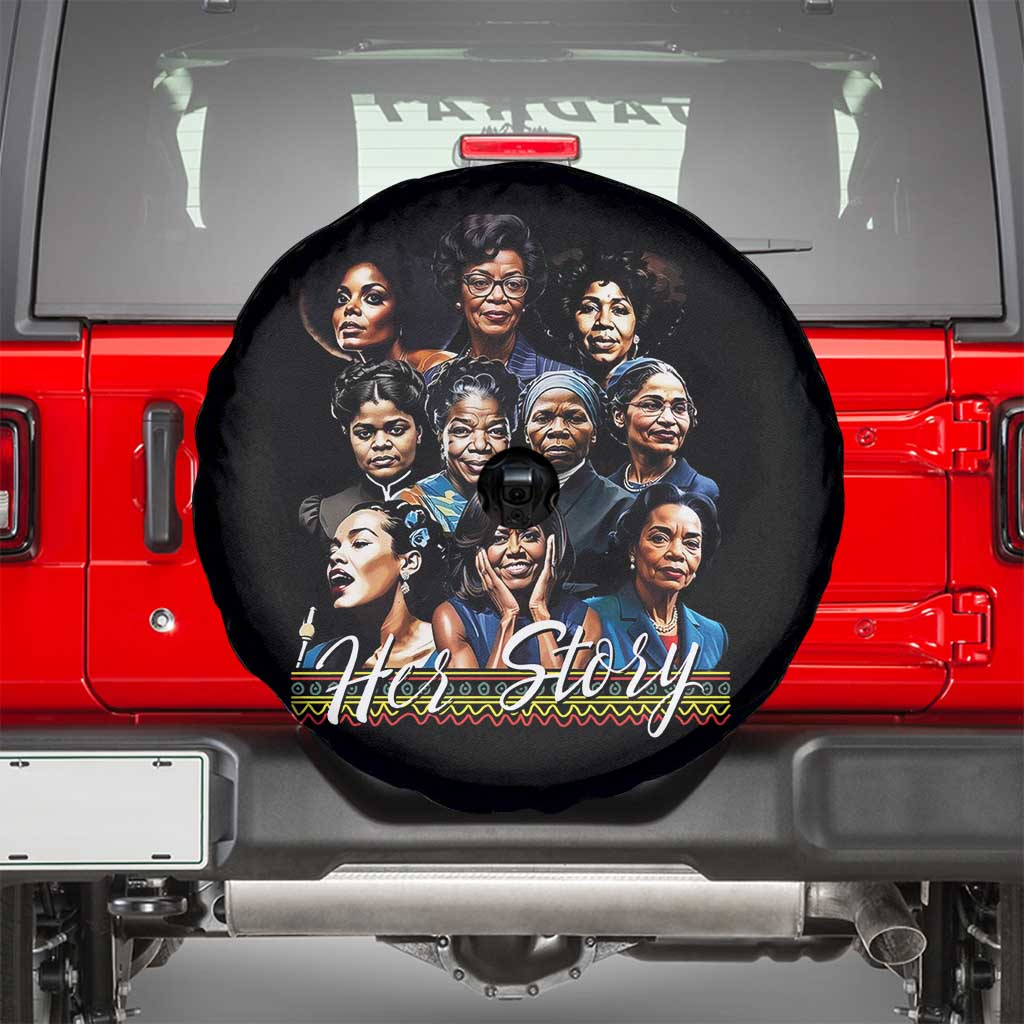 HerStory Tribute Spare Tire Cover Celebrating Legendary Black Women of History and Power - Wonder Print Shop