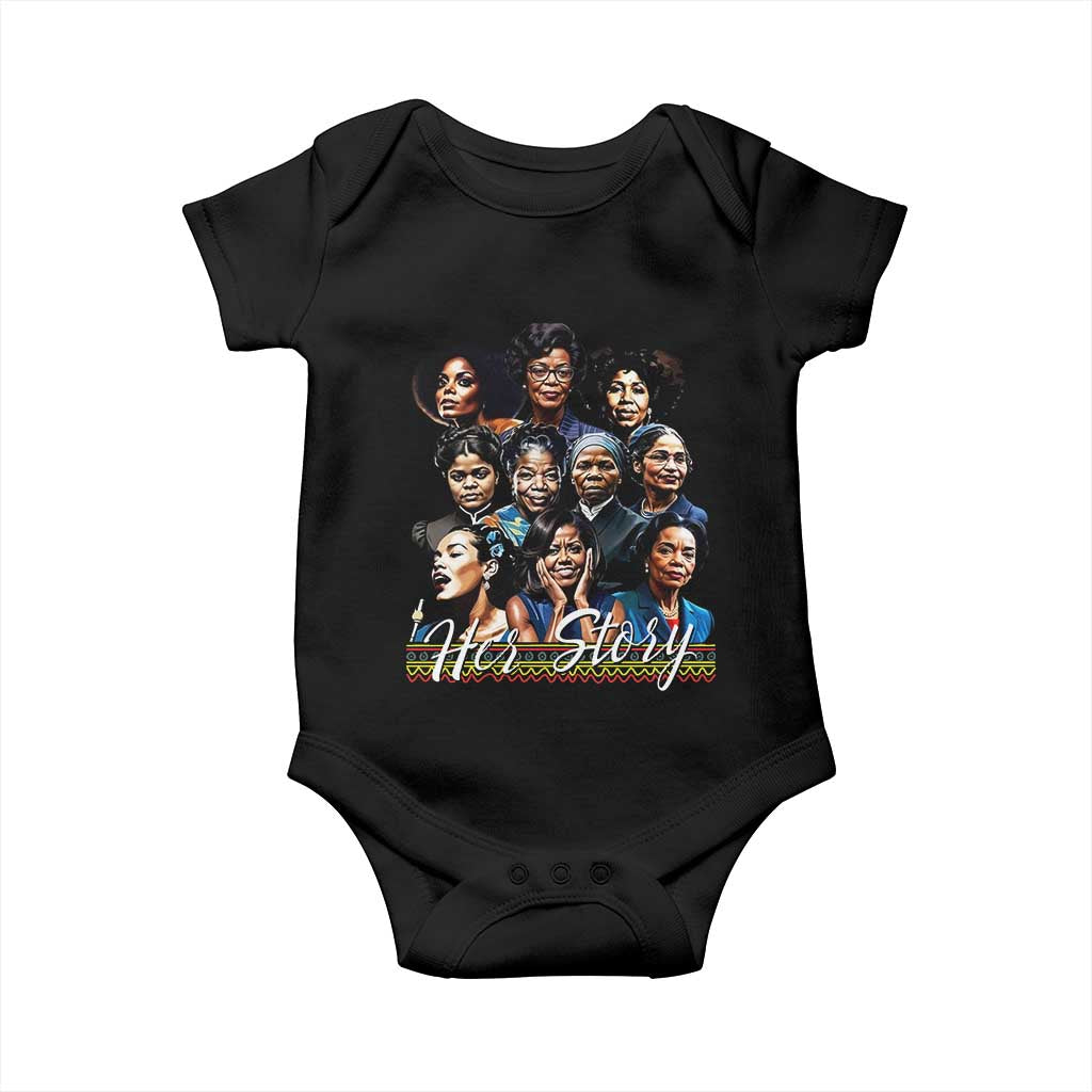 HerStory Tribute Baby Onesie Celebrating Legendary Black Women of History and Power - Wonder Print Shop