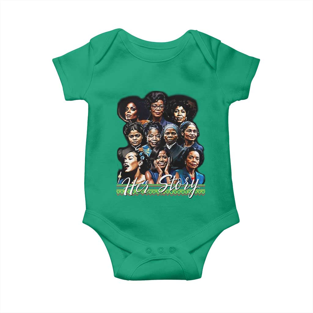 HerStory Tribute Baby Onesie Celebrating Legendary Black Women of History and Power - Wonder Print Shop