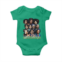 HerStory Tribute Baby Onesie Celebrating Legendary Black Women of History and Power - Wonder Print Shop
