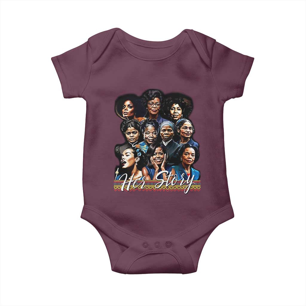 HerStory Tribute Baby Onesie Celebrating Legendary Black Women of History and Power - Wonder Print Shop