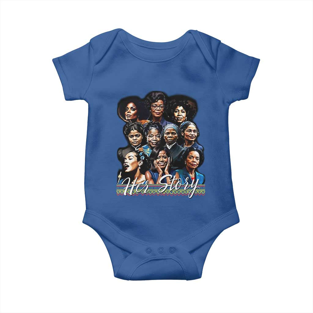 HerStory Tribute Baby Onesie Celebrating Legendary Black Women of History and Power - Wonder Print Shop