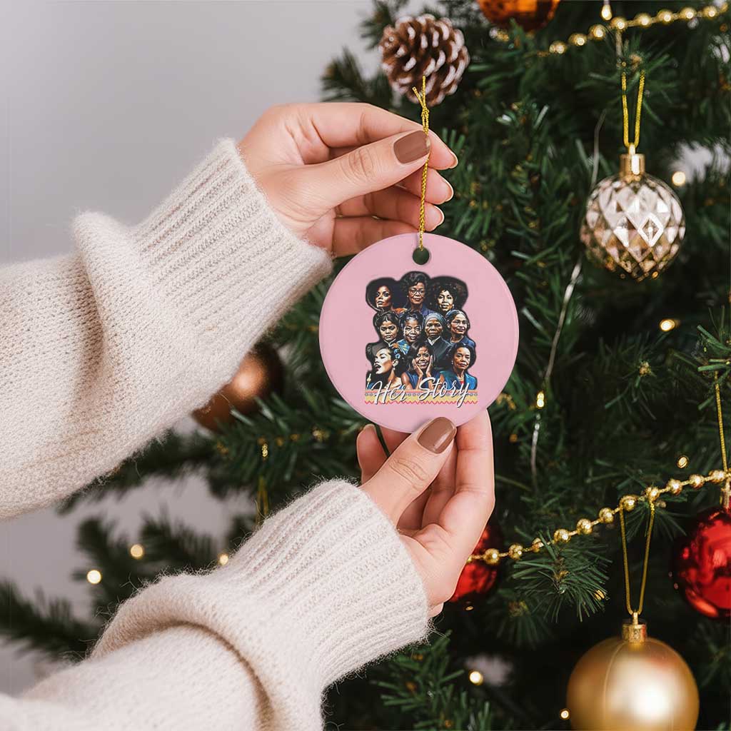 HerStory Tribute Ceramic Ornament Celebrating Legendary Black Women of History and Power - Wonder Print Shop