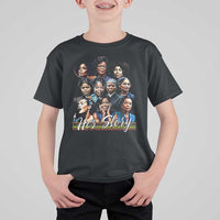 HerStory Tribute T Shirt For Kid Celebrating Legendary Black Women of History and Power - Wonder Print Shop