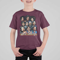 HerStory Tribute T Shirt For Kid Celebrating Legendary Black Women of History and Power - Wonder Print Shop