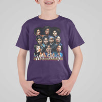 HerStory Tribute T Shirt For Kid Celebrating Legendary Black Women of History and Power - Wonder Print Shop