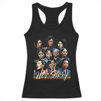 HerStory Tribute Racerback Tank Top Celebrating Legendary Black Women of History and Power - Wonder Print Shop