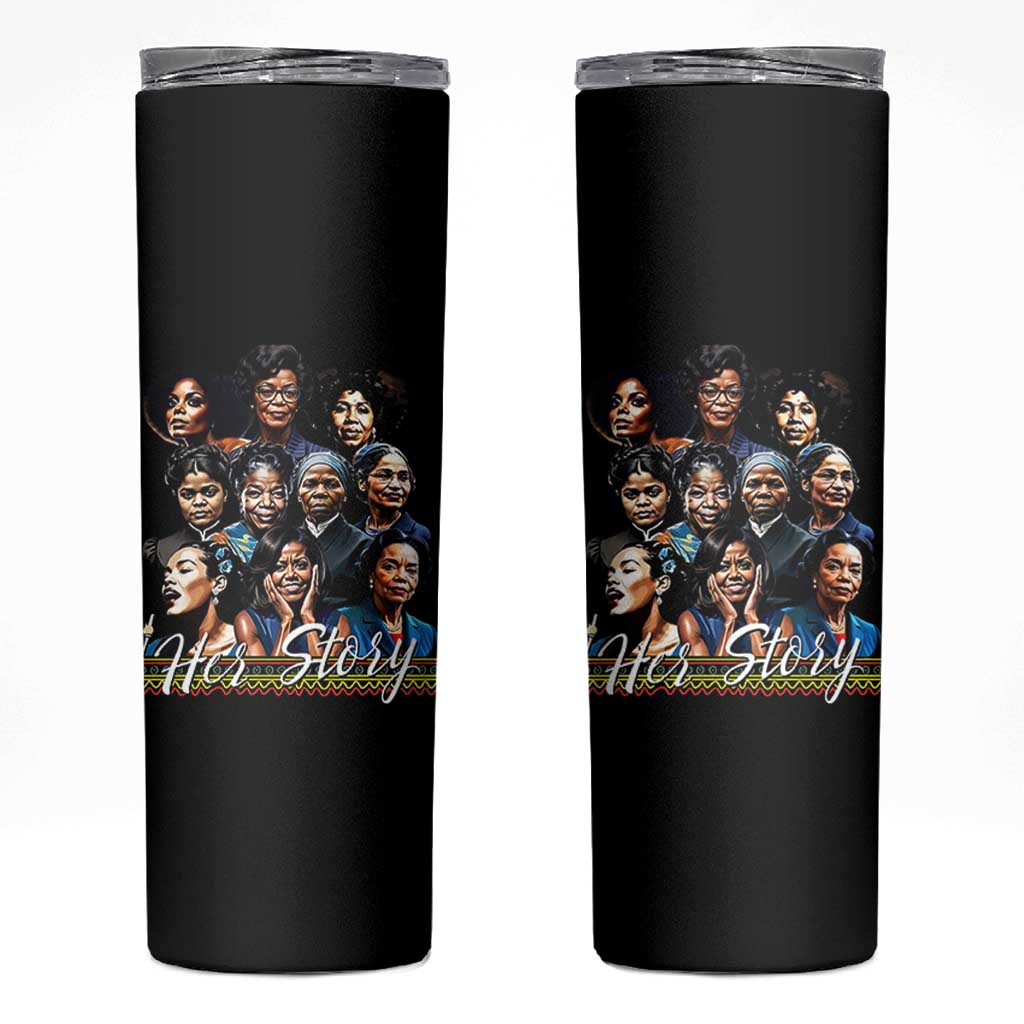 HerStory Tribute Skinny Tumbler Celebrating Legendary Black Women of History and Power - Wonder Print Shop