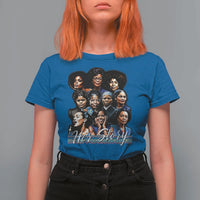 HerStory Tribute T Shirt For Women Celebrating Legendary Black Women of History and Power - Wonder Print Shop
