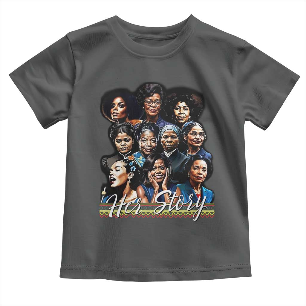 HerStory Tribute Toddler T Shirt Celebrating Legendary Black Women of History and Power - Wonder Print Shop