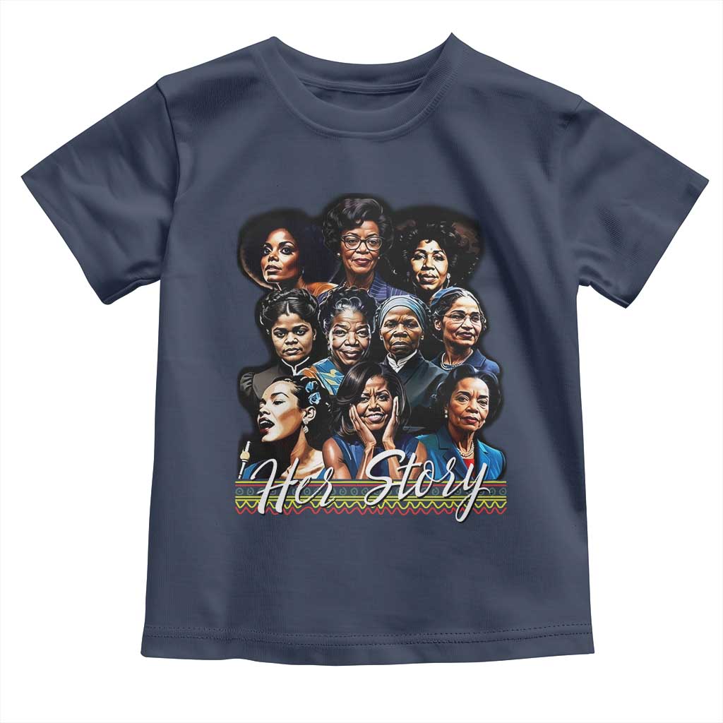 HerStory Tribute Toddler T Shirt Celebrating Legendary Black Women of History and Power - Wonder Print Shop