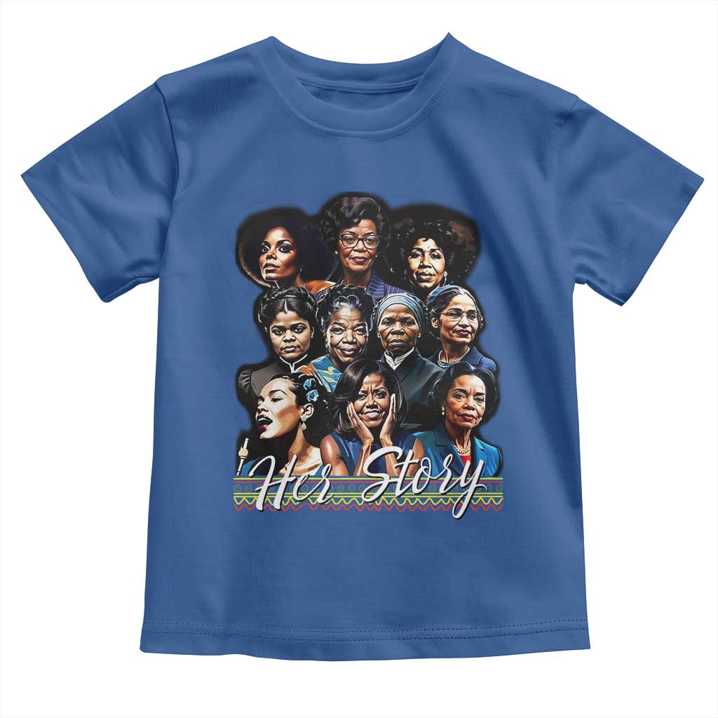 HerStory Tribute Toddler T Shirt Celebrating Legendary Black Women of History and Power - Wonder Print Shop